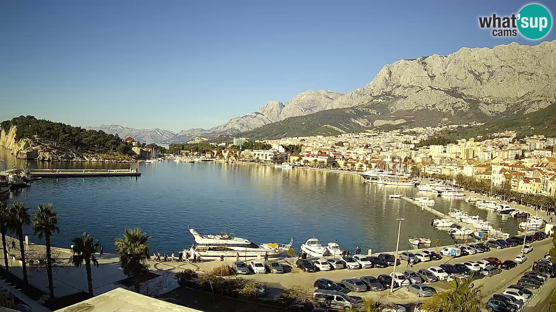 Webcam Makarska ‘s seaside promenade