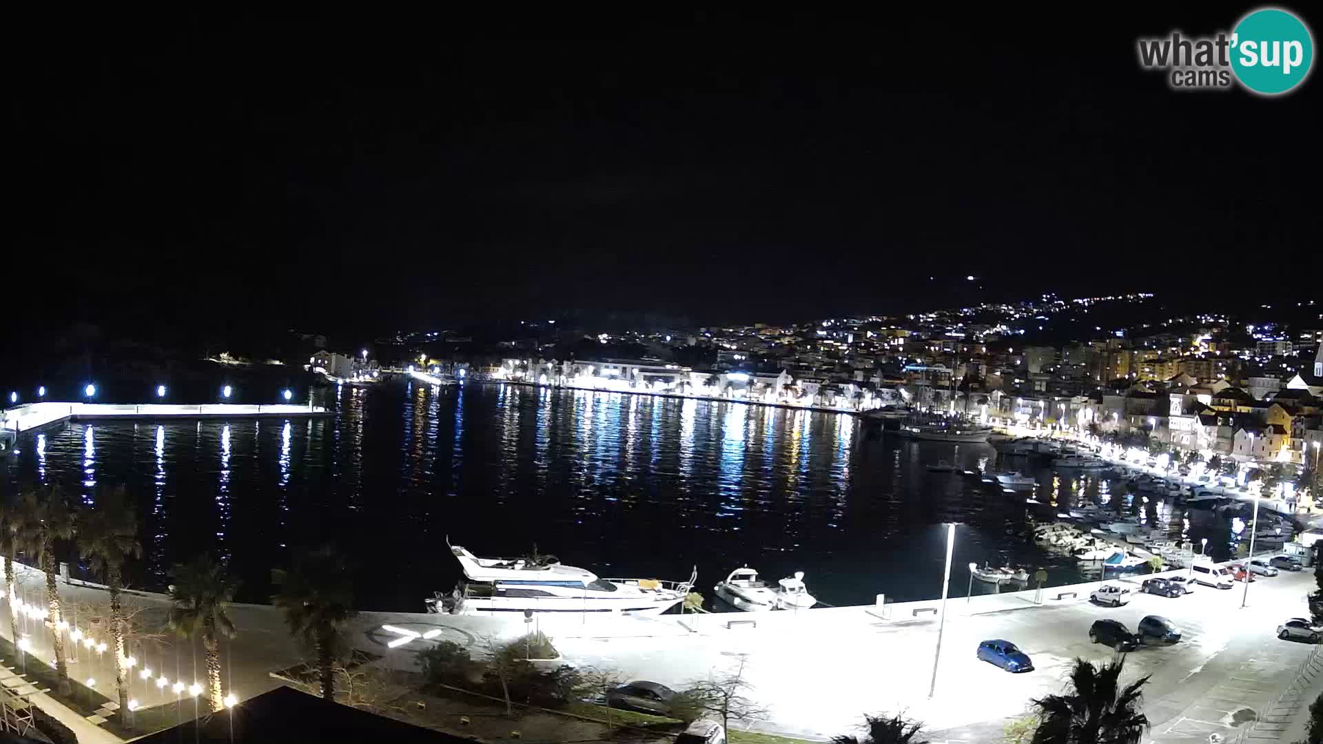 Webcam Makarska promenade de bord de mer