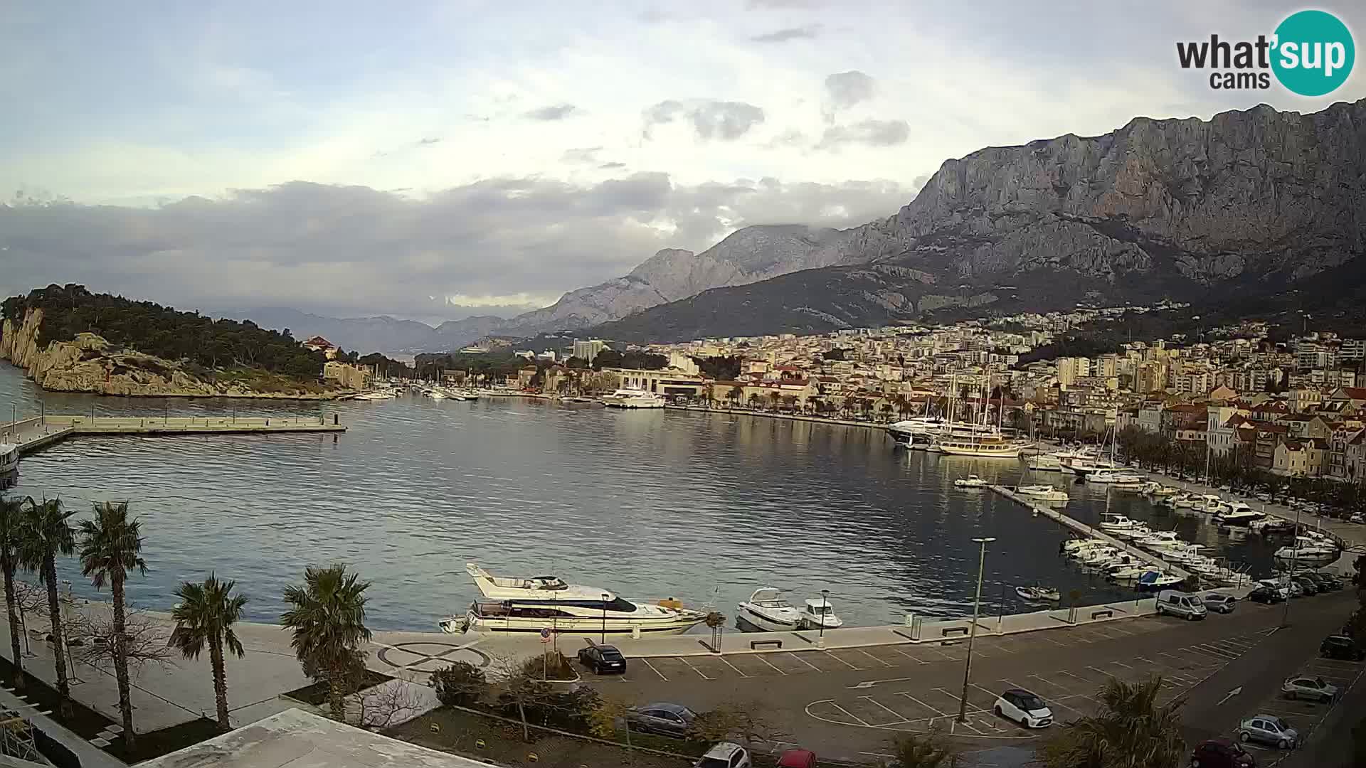 Webcam Makarska ‘s seaside promenade