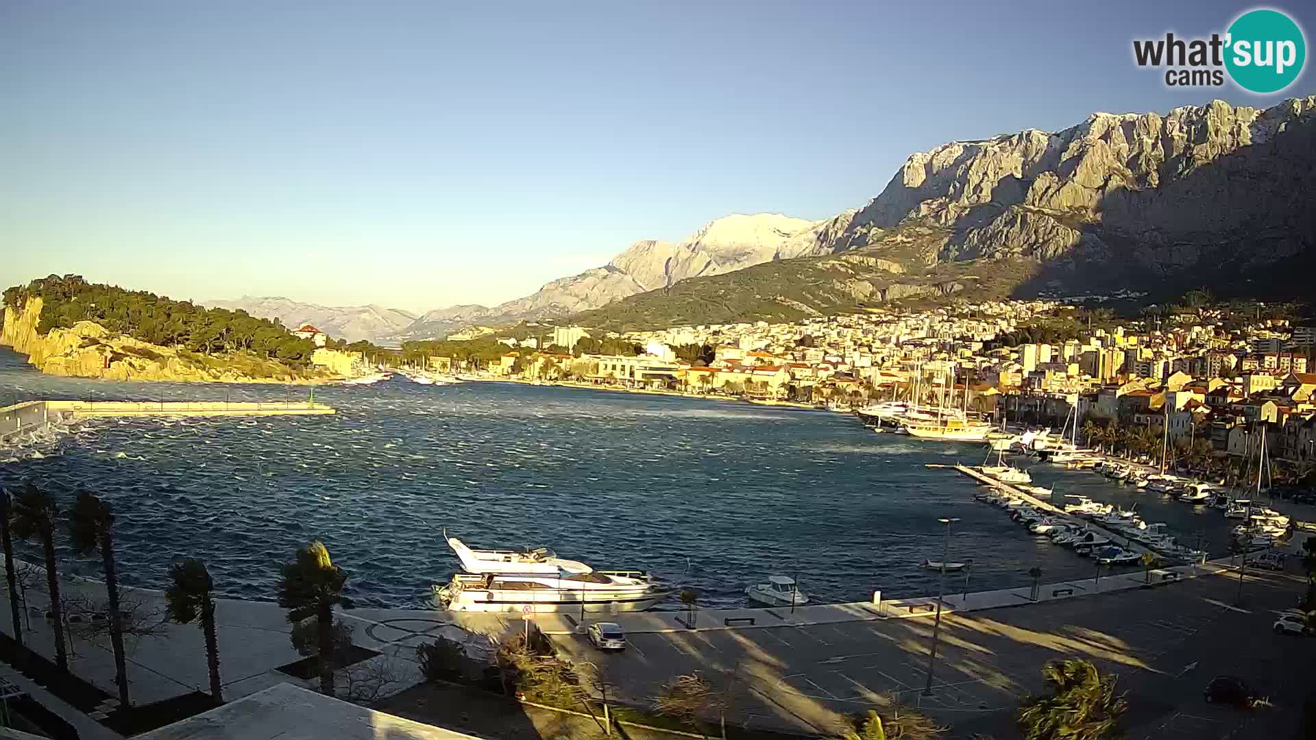 Webcam Makarska ‘s seaside promenade