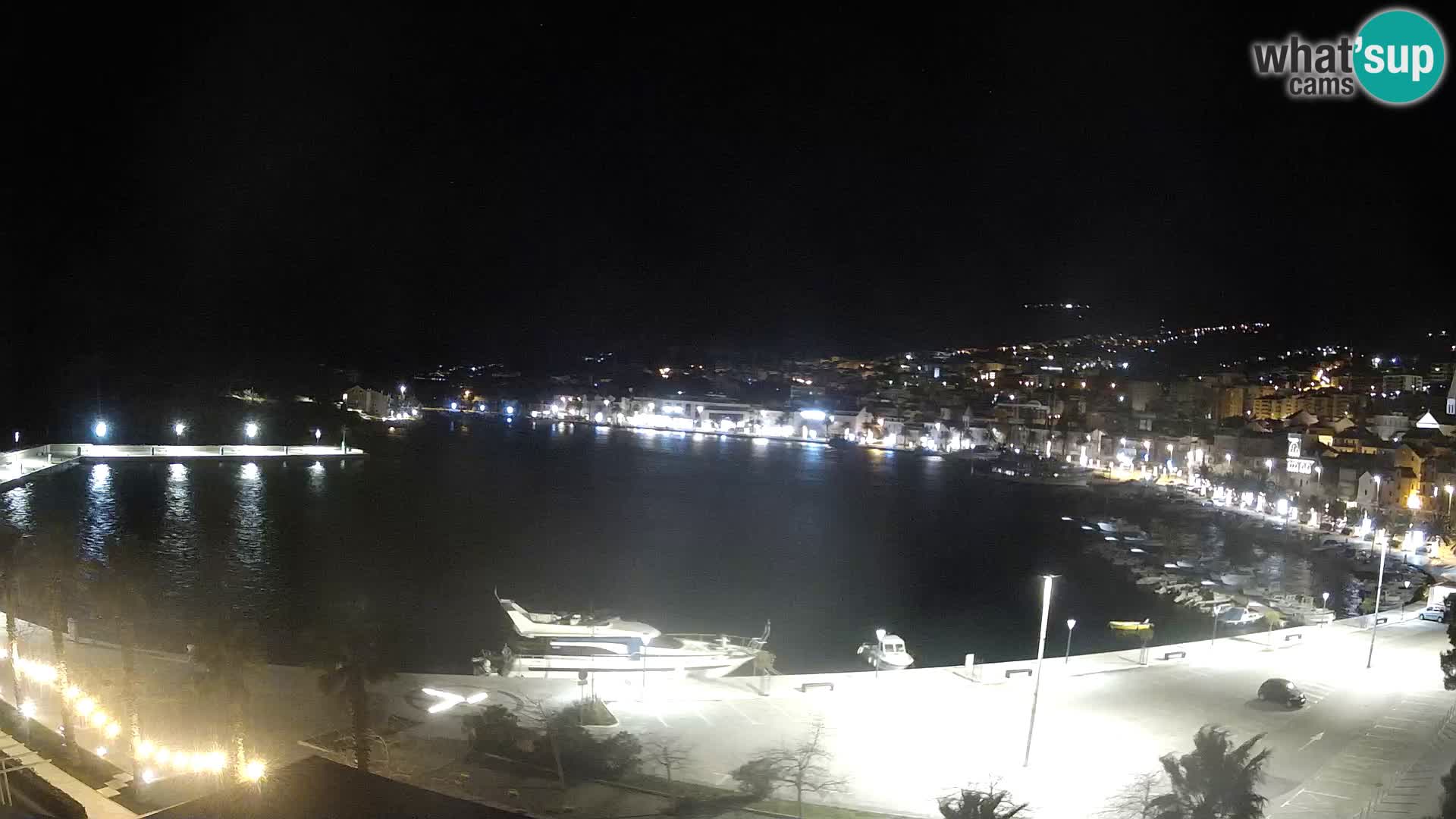 Webcam Makarska promenade de bord de mer
