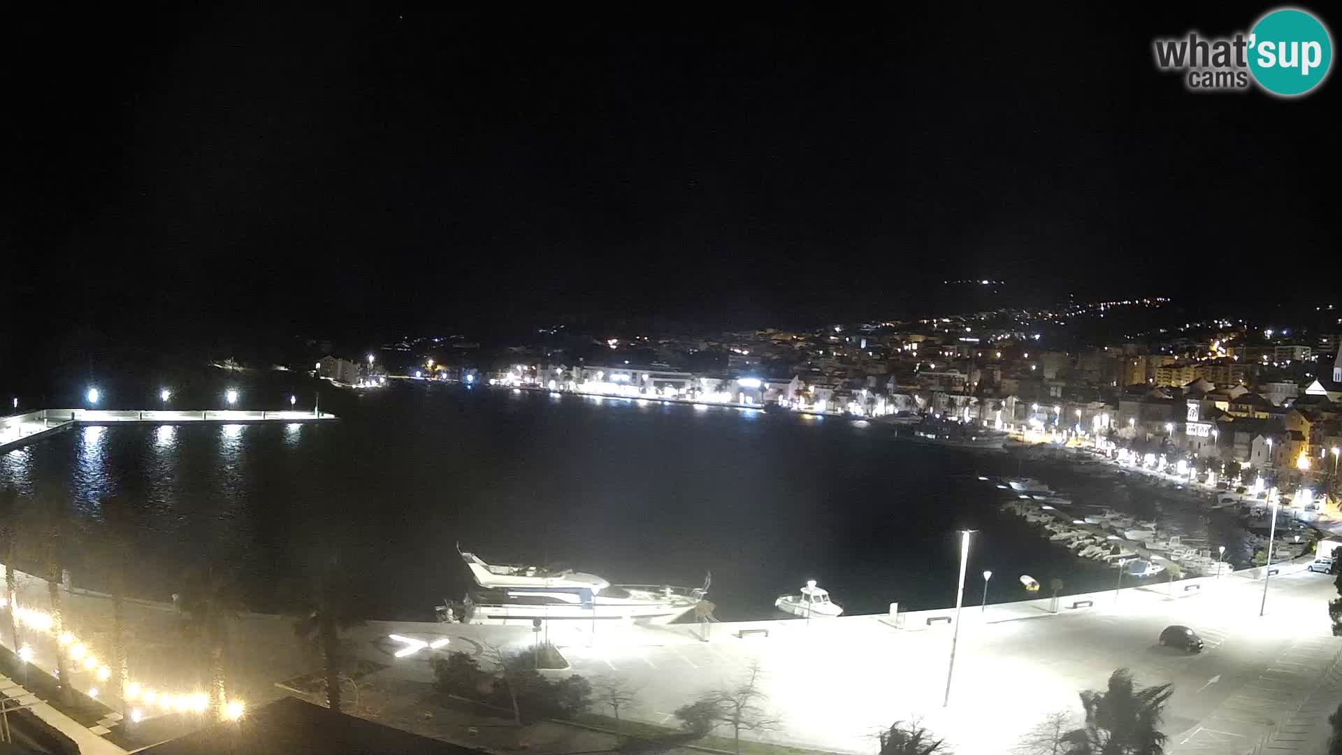 Webcam Makarska ‘s seaside promenade