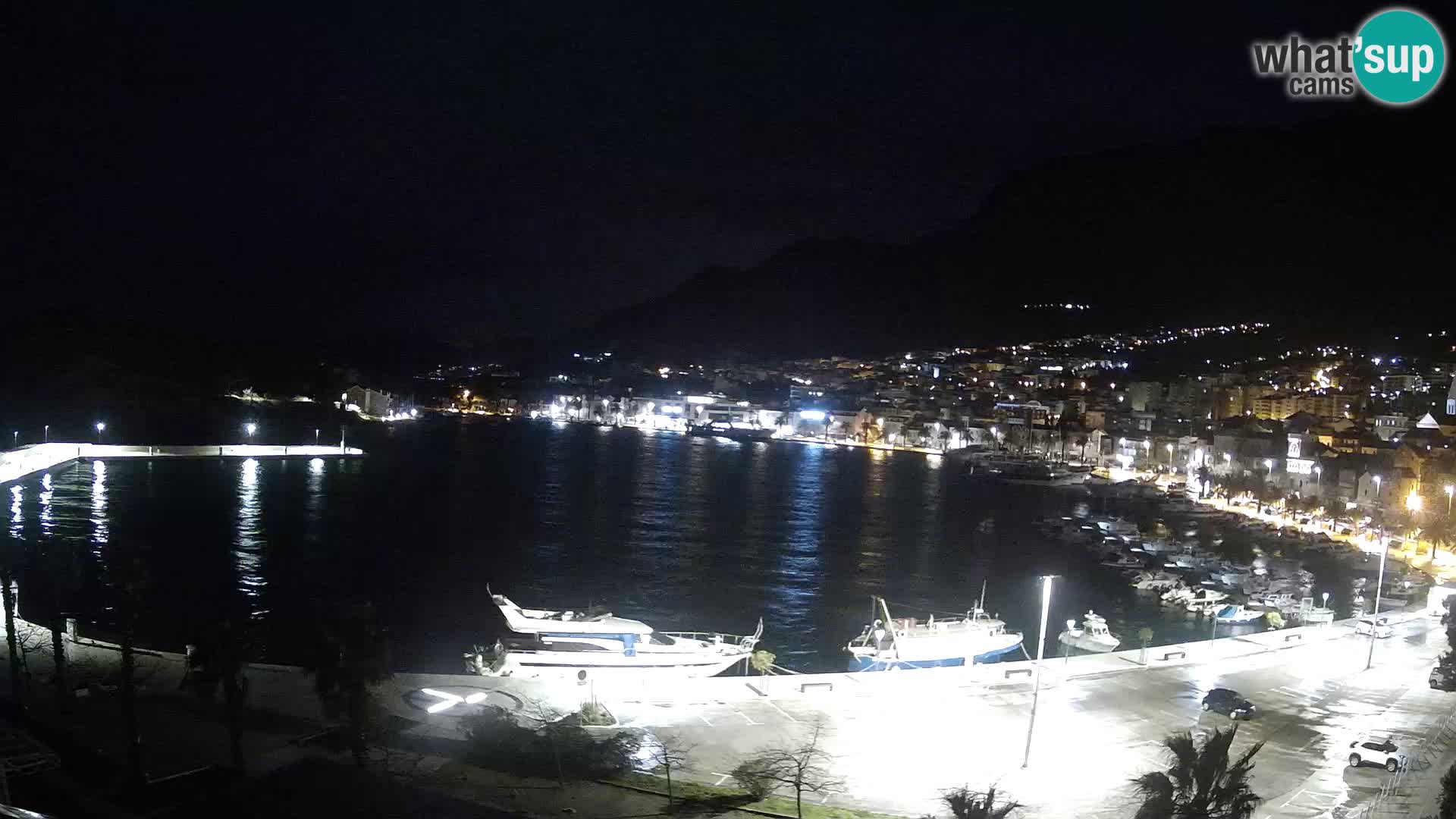 Webcam Makarska ‘s seaside promenade