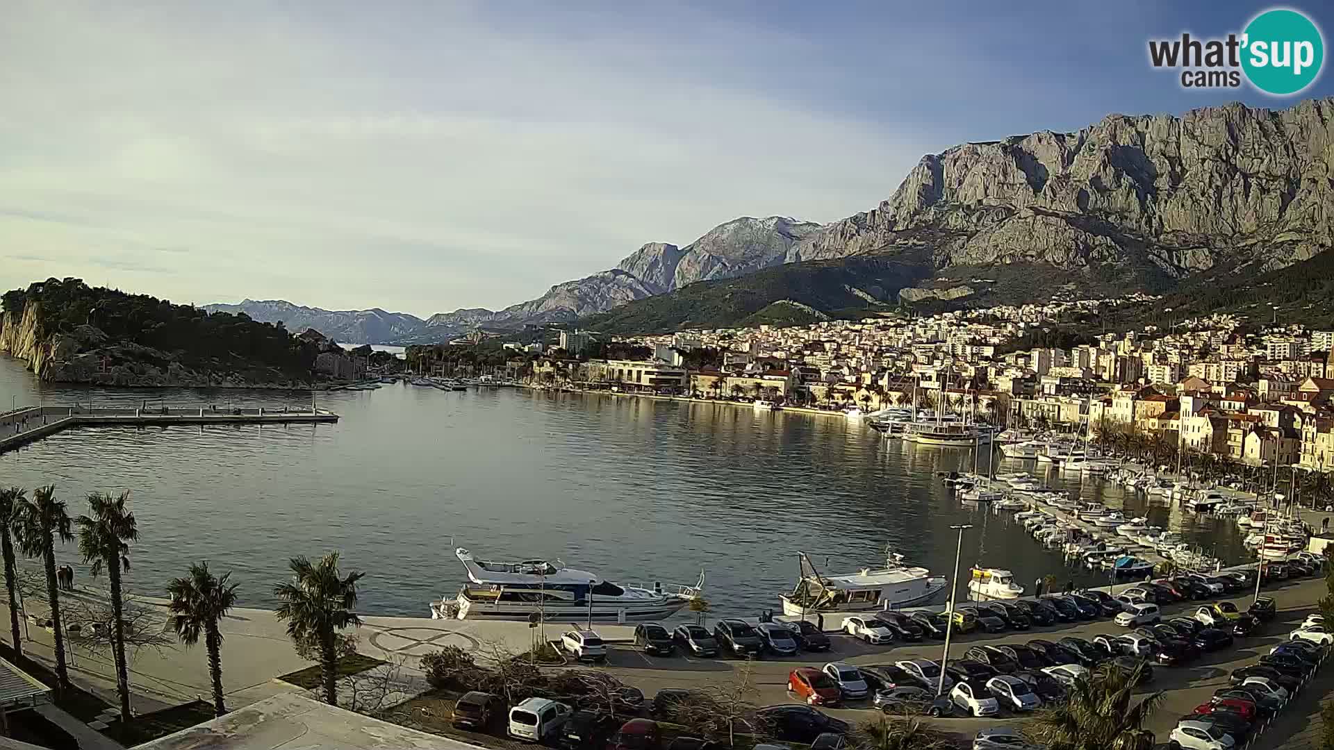 Webcam Makarska promenade de bord de mer