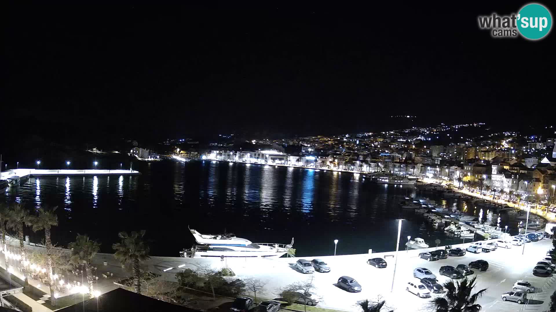 Webcam Makarska promenade de bord de mer