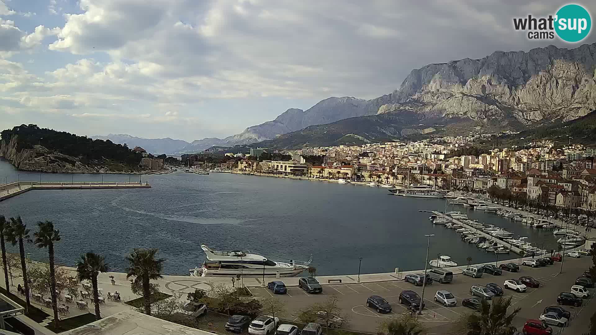 Webcam Makarska ‘s seaside promenade