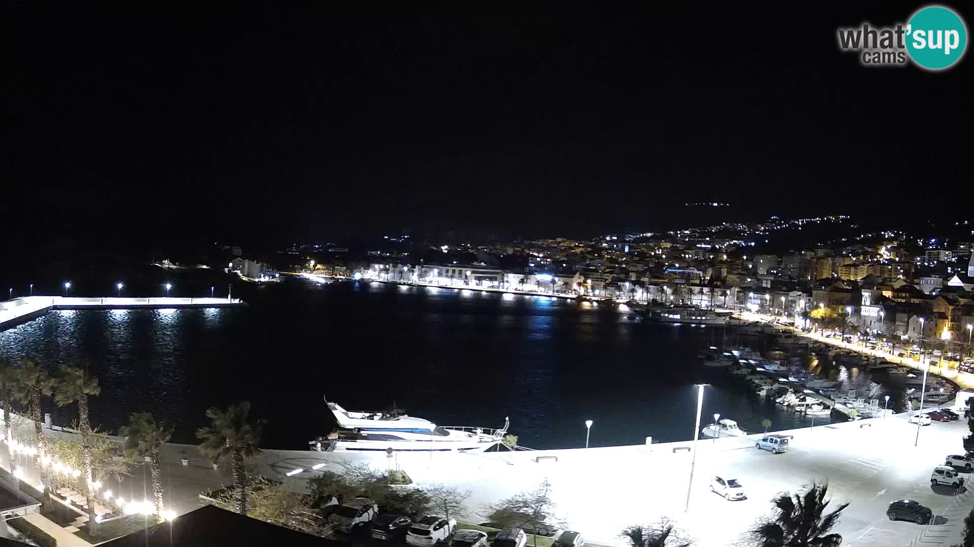 Webcam Makarska promenade de bord de mer