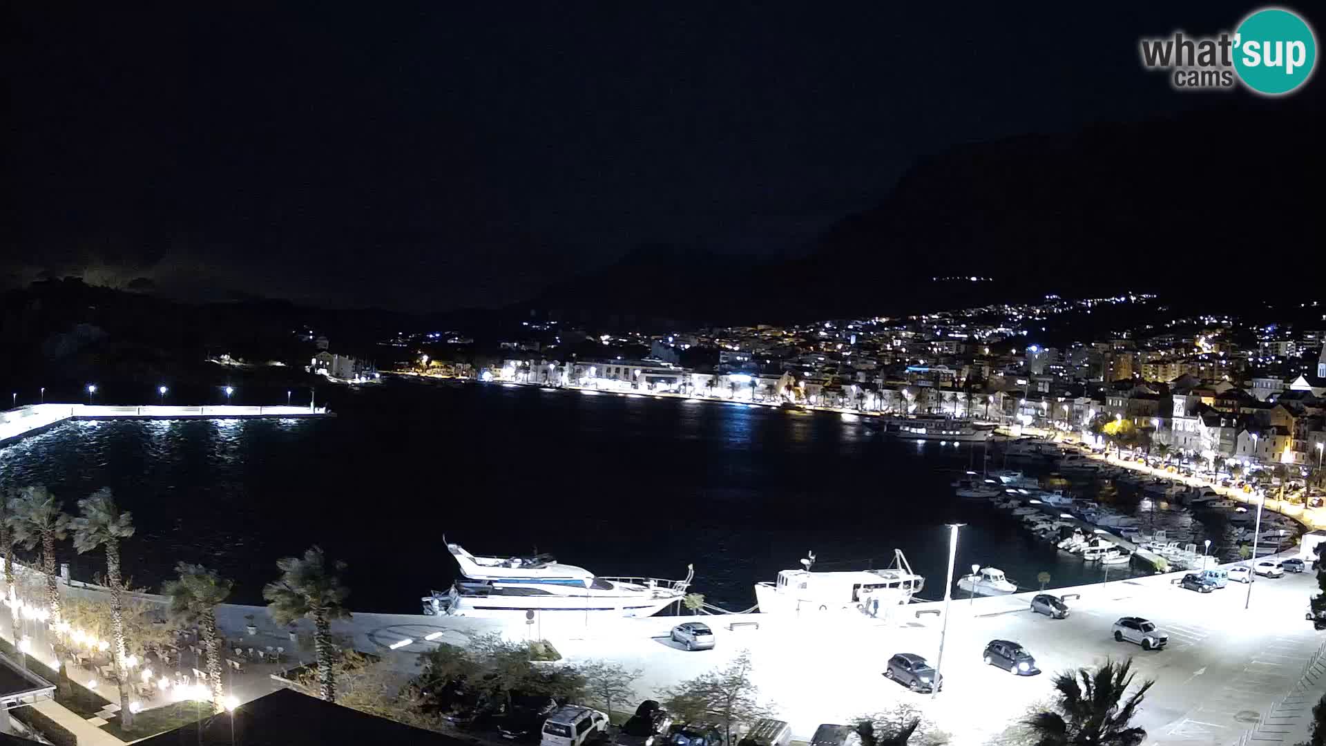 Webcam Makarska ‘s seaside promenade