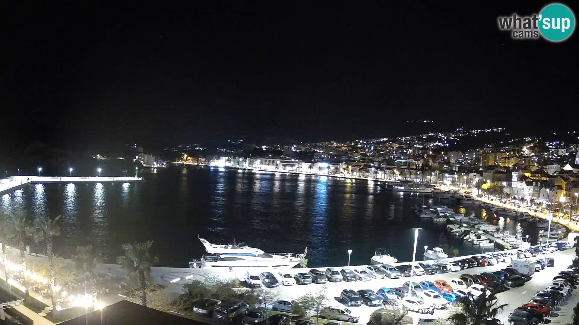 Webcam Makarska promenade de bord de mer