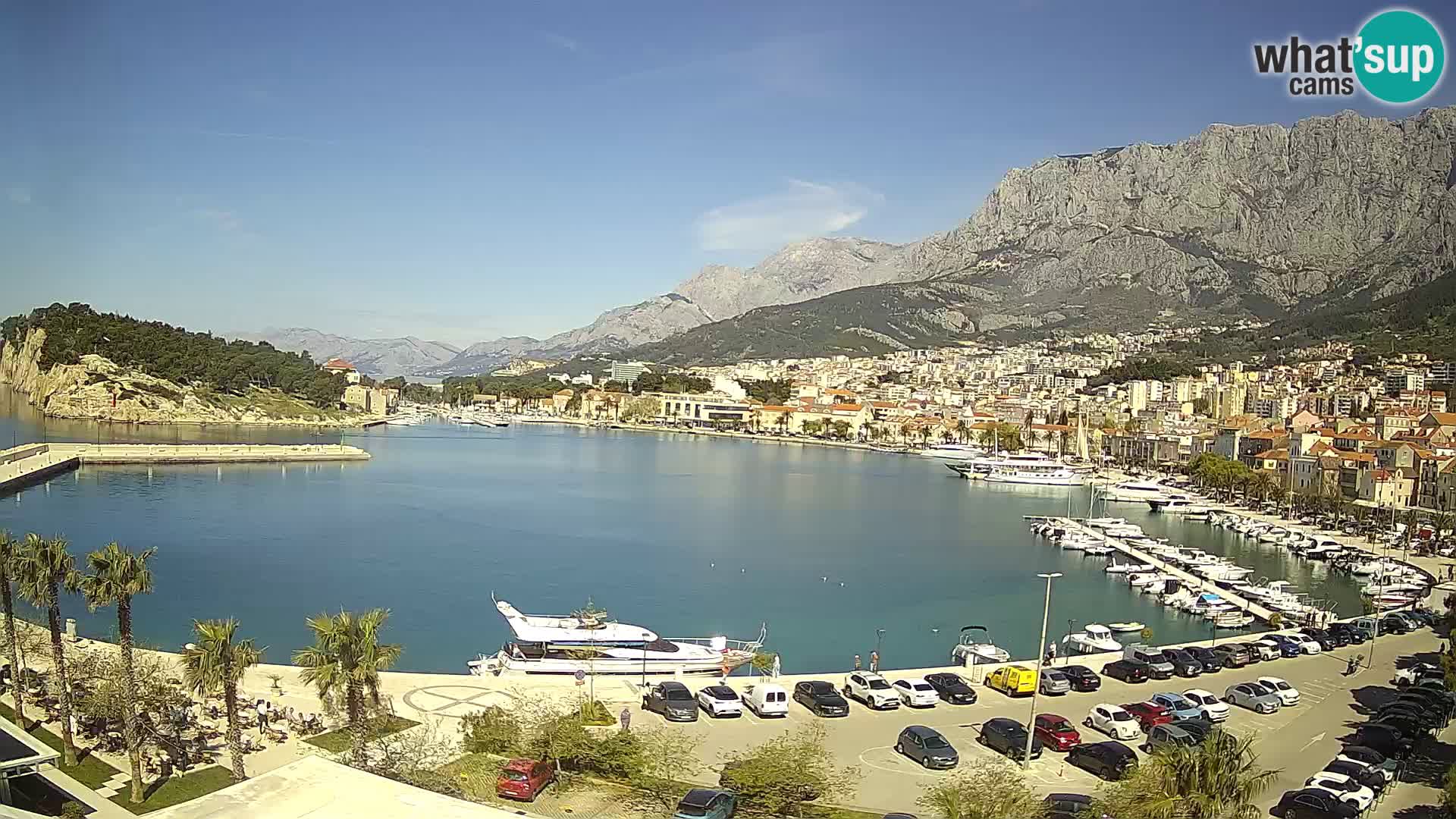 Webcam Makarska ‘s seaside promenade