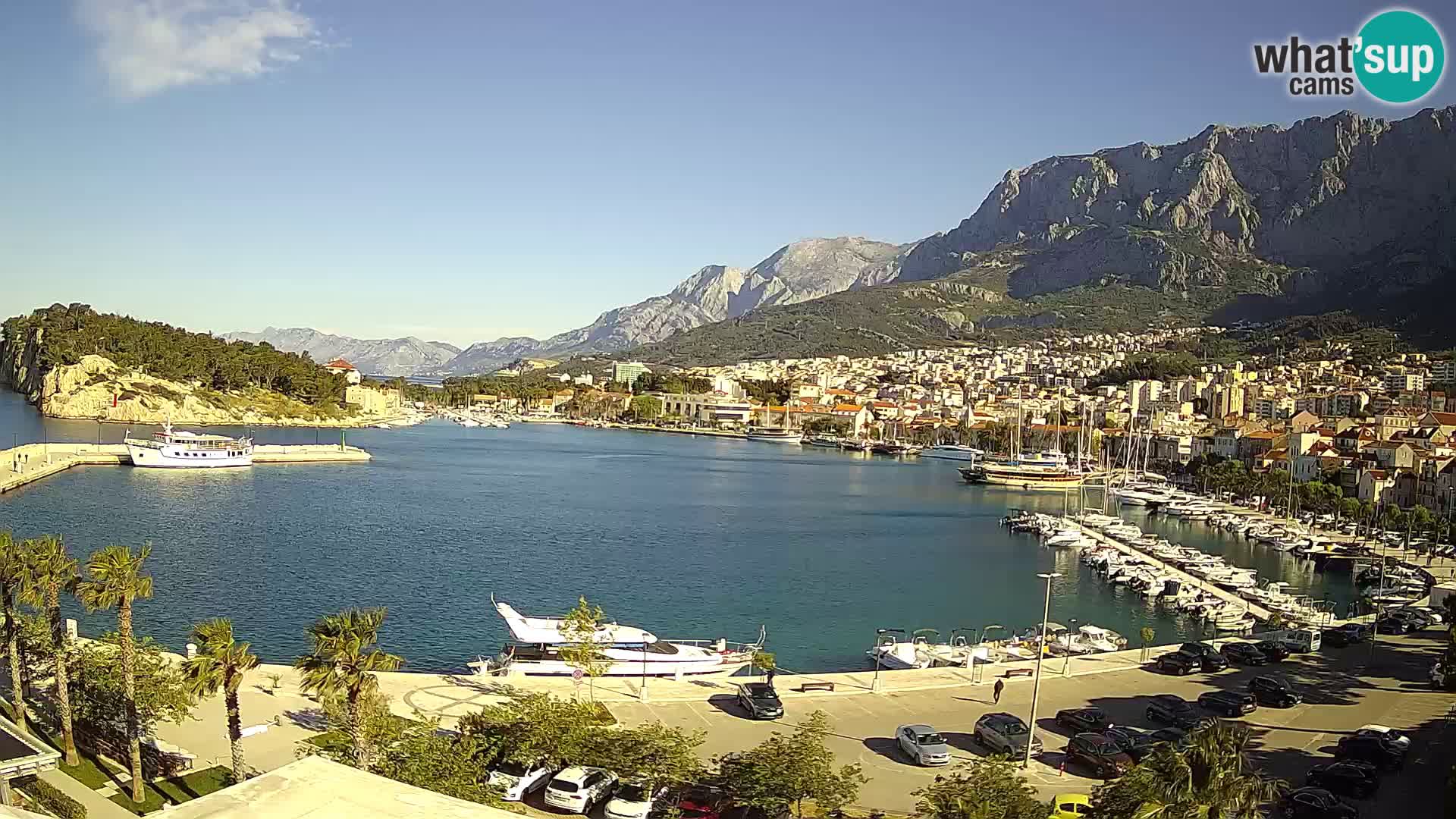 Webcam Makarska ‘s seaside promenade