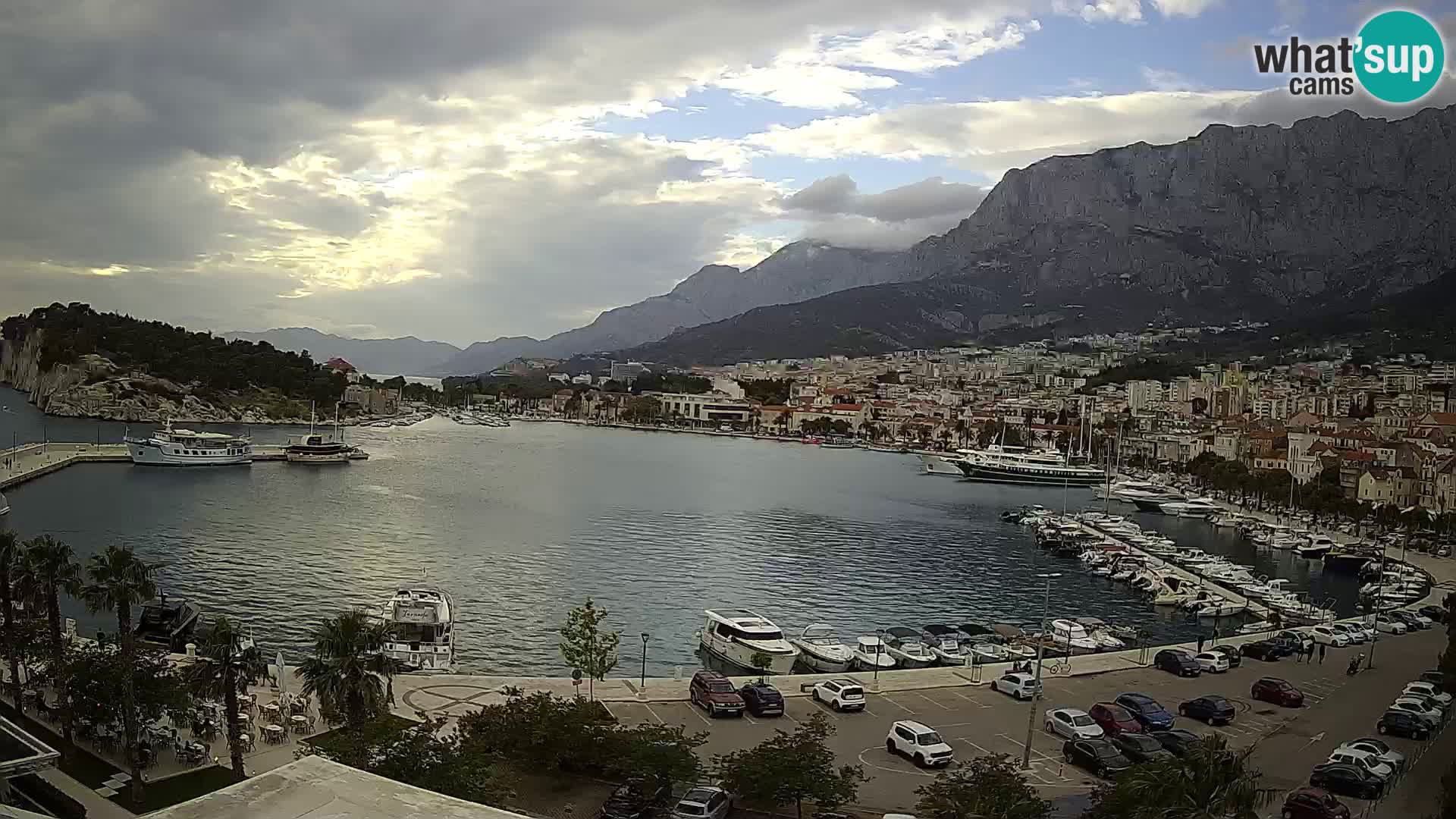 Webcam Makarska ‘s seaside promenade