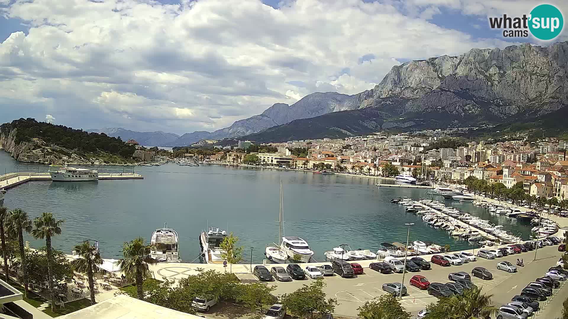 Webcam Makarska ‘s seaside promenade