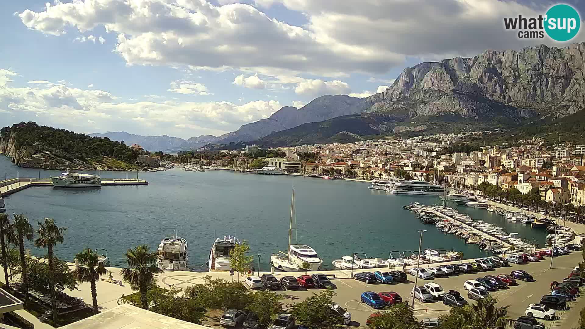 Webcam Makarska promenade de bord de mer