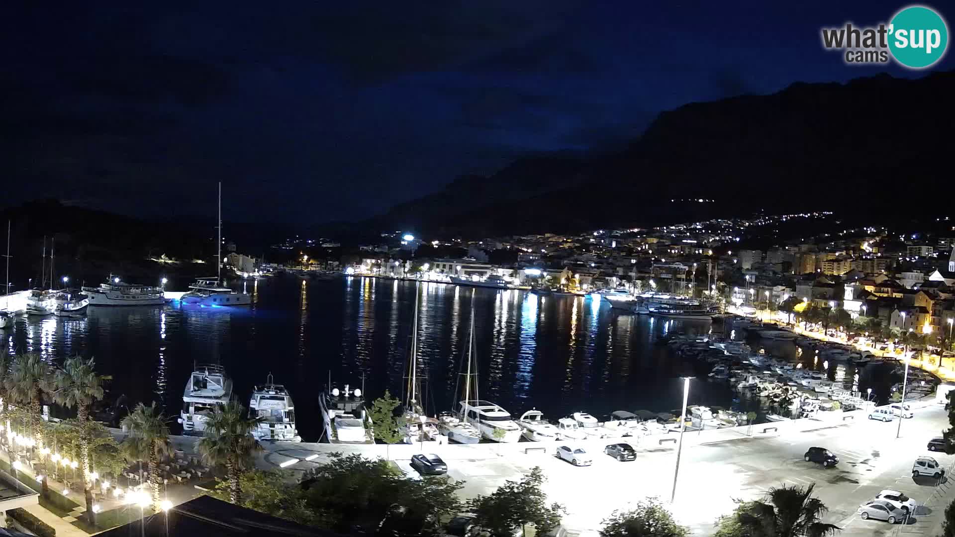Webcam Makarska ‘s seaside promenade