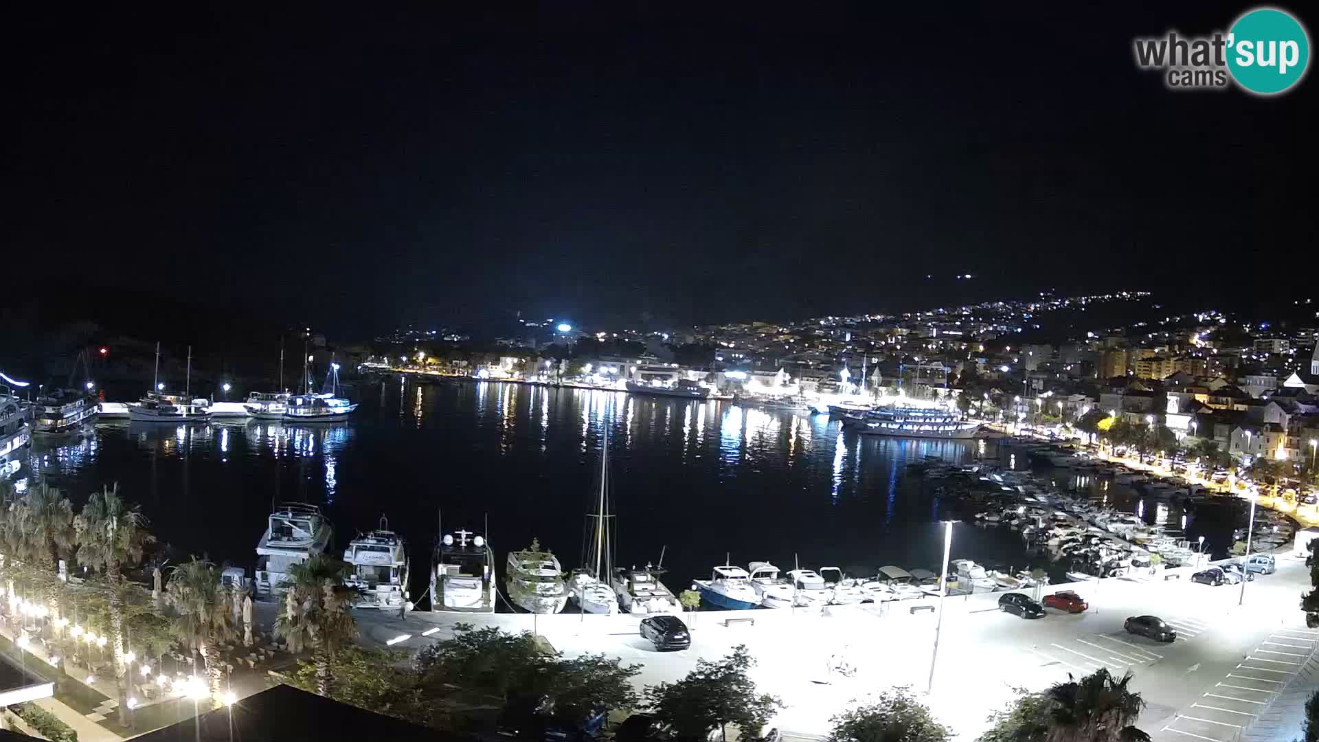 Webcam Makarska promenade de bord de mer