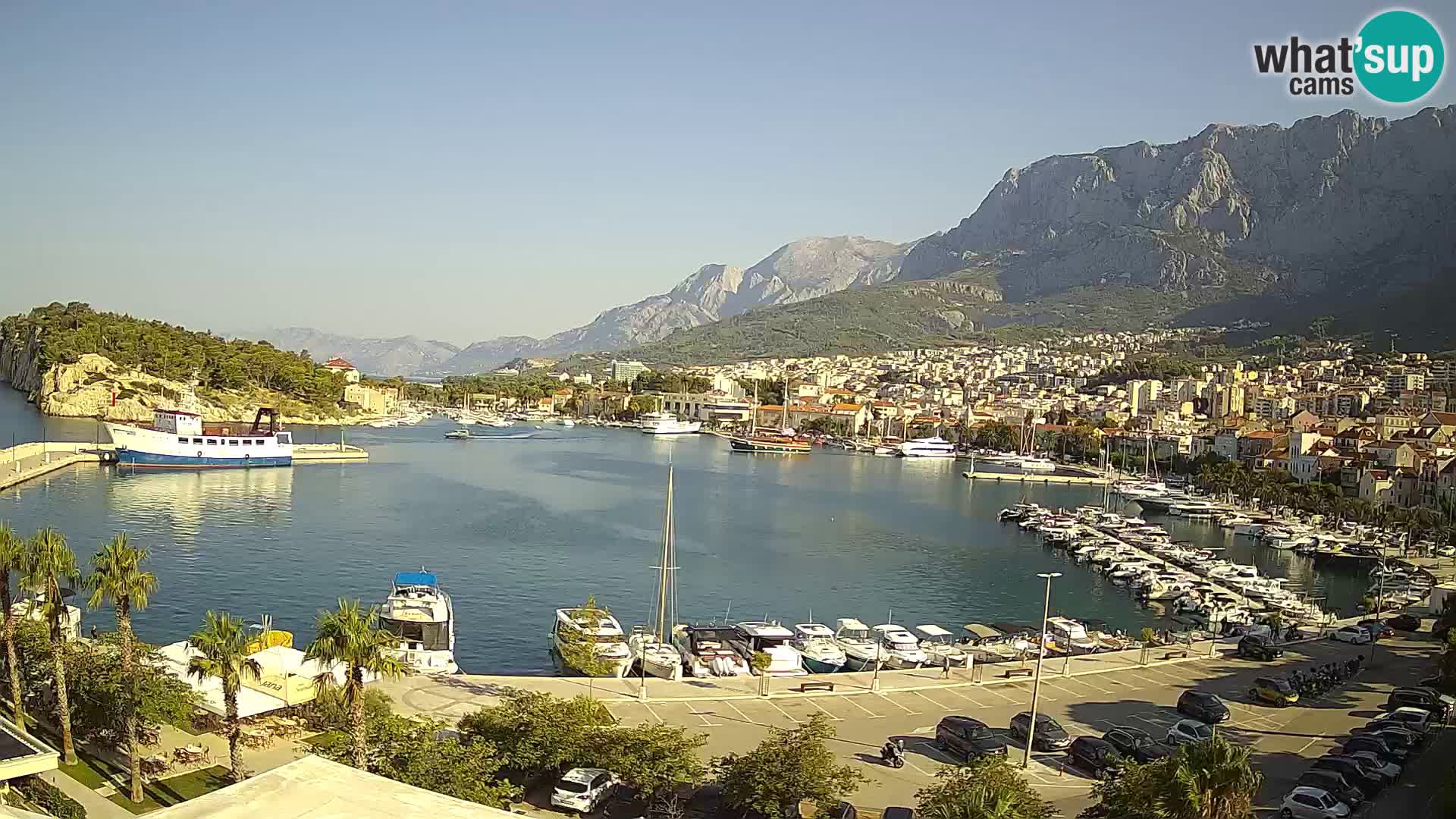 Webcam Makarska ‘s seaside promenade