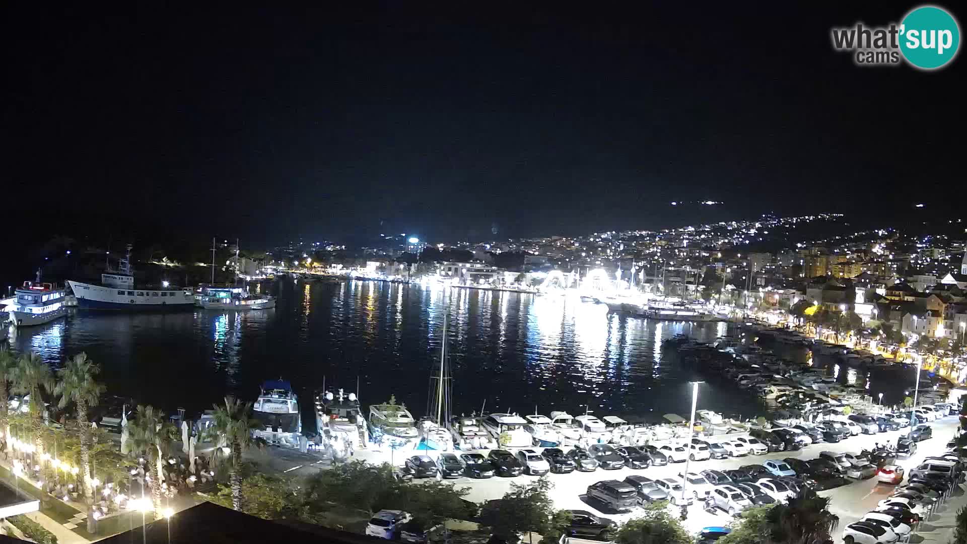 Webcam Makarska promenade de bord de mer