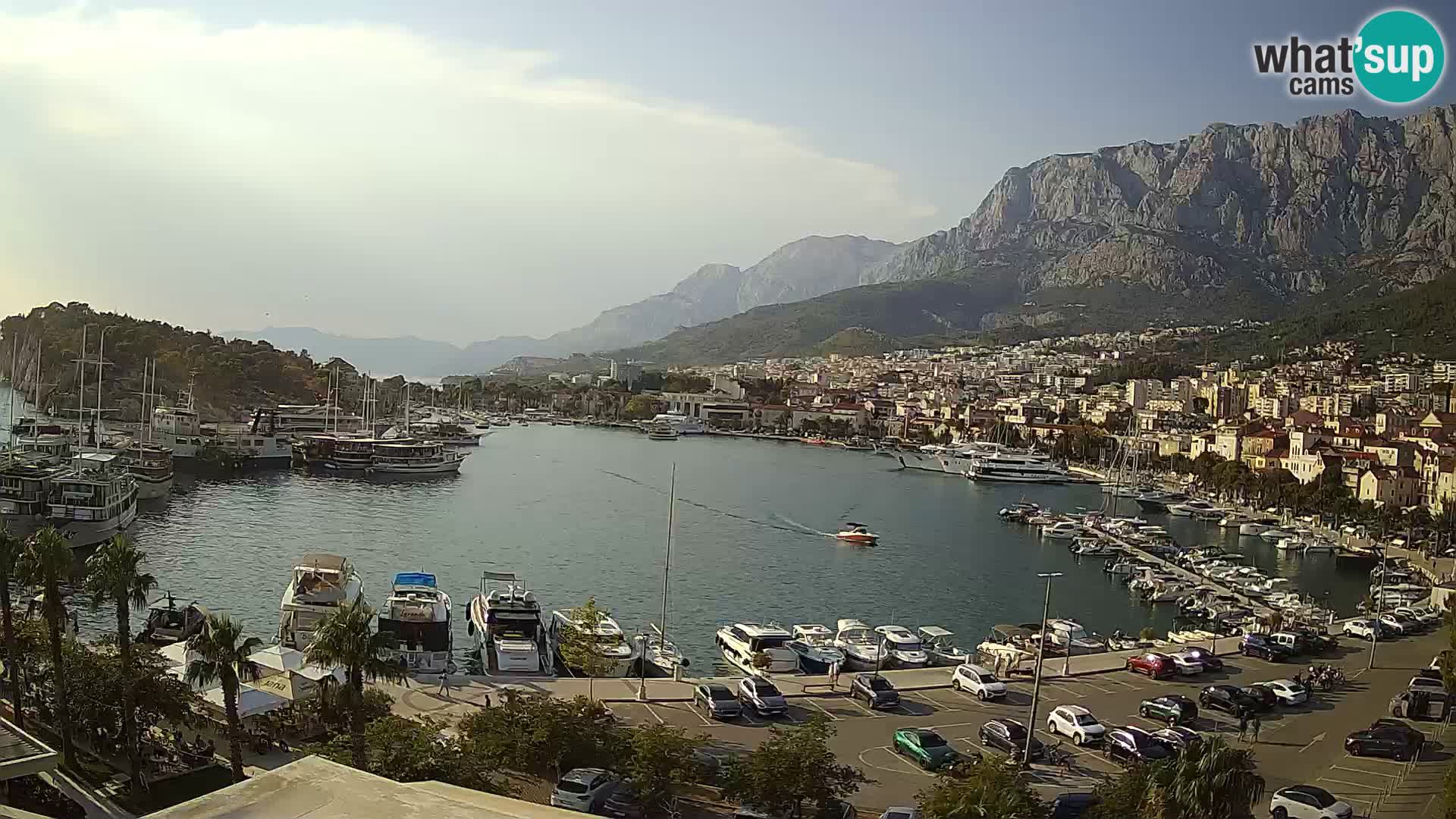 Webcam Makarska promenade de bord de mer