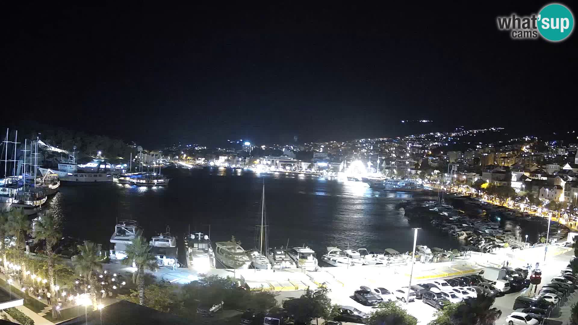 Webcam Makarska promenade de bord de mer