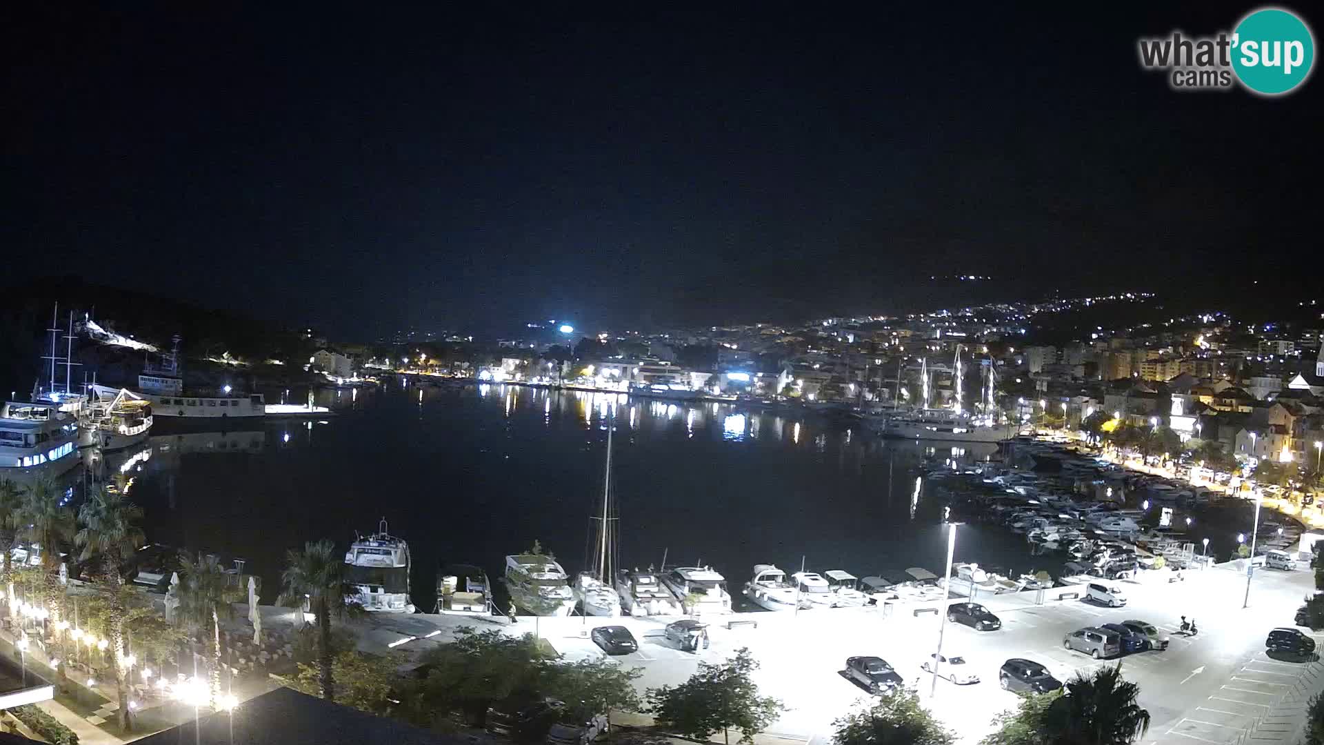Webcam Makarska promenade de bord de mer