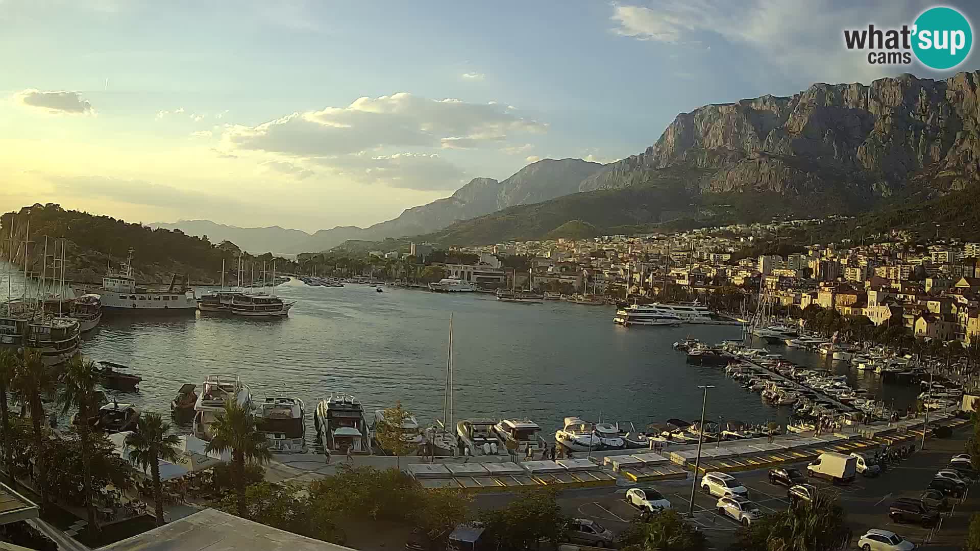 Webcam Makarska ‘s seaside promenade