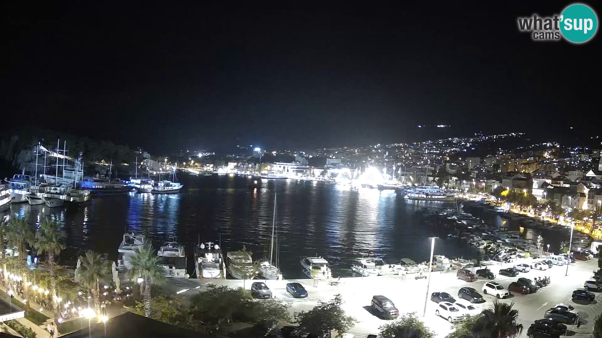 Webcam Makarska promenade de bord de mer
