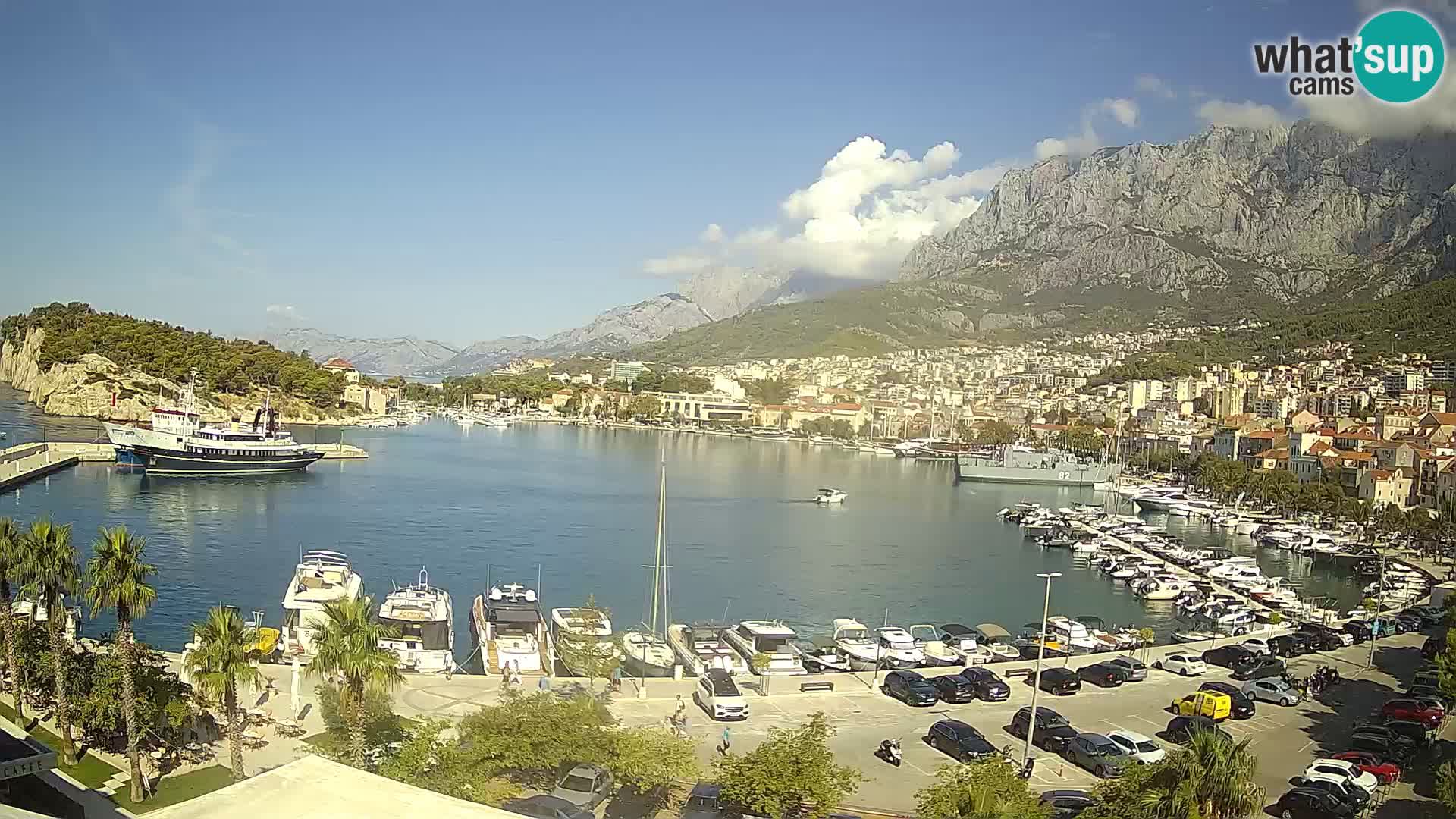Webcam Makarska ‘s seaside promenade