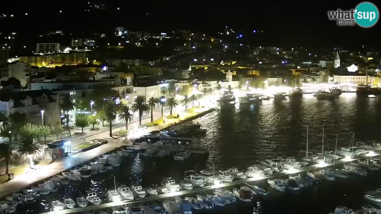 Stupendo panorama di Makarska livecam