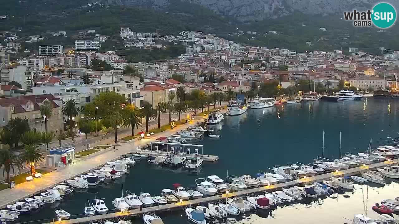 Stupendo panorama di Makarska livecam