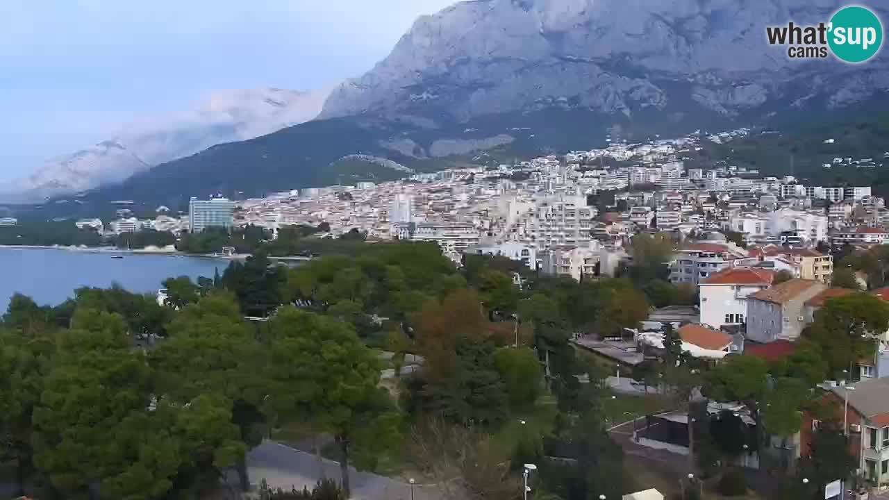 Stupendo panorama di Makarska livecam