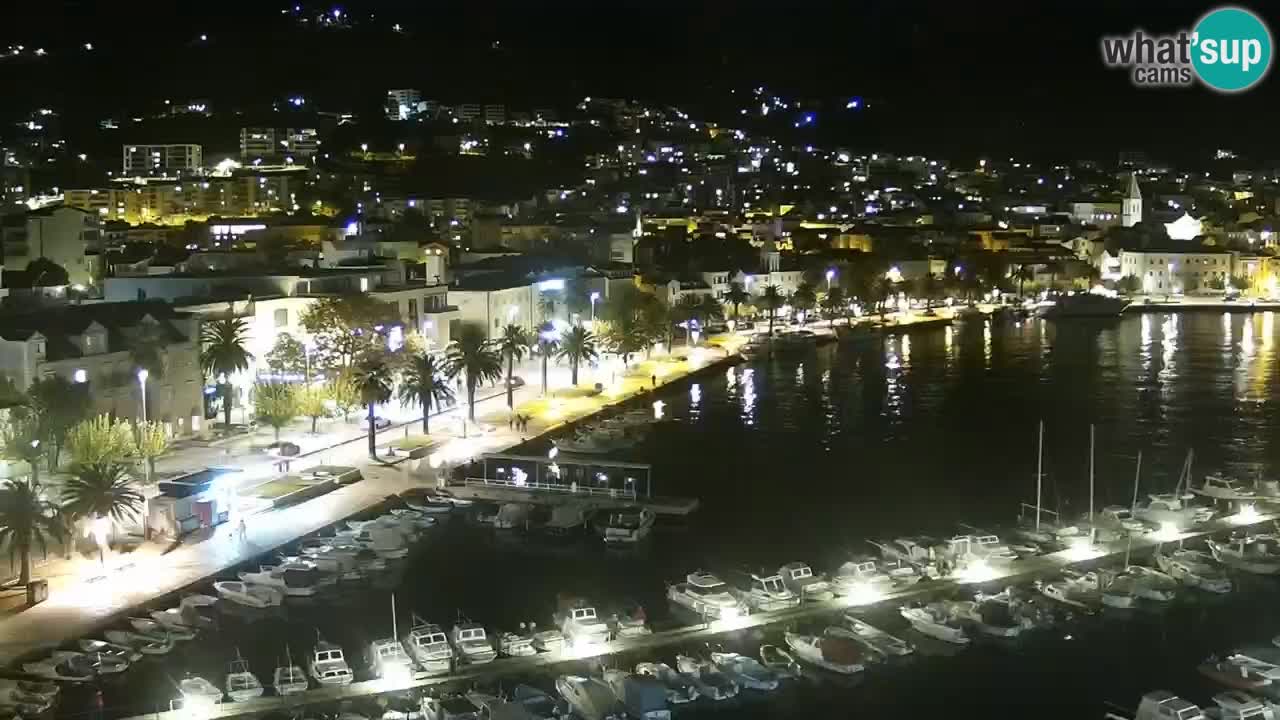 Stupendo panorama di Makarska livecam