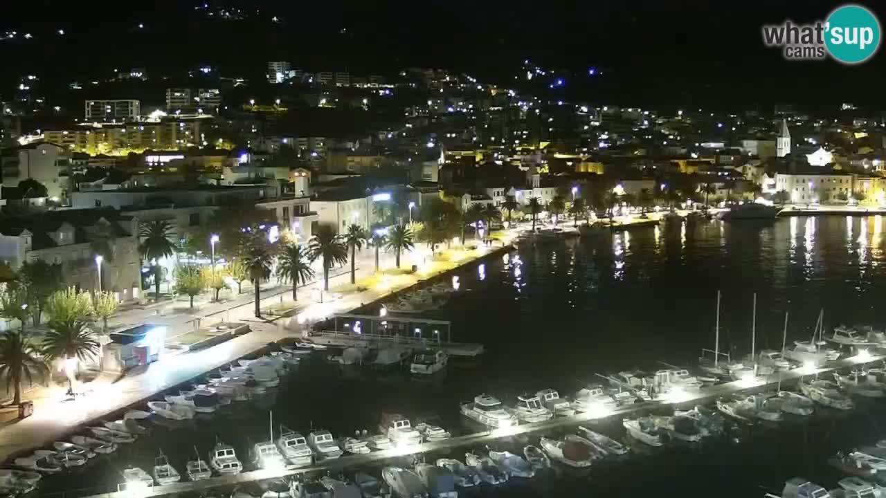 Stupendo panorama di Makarska livecam