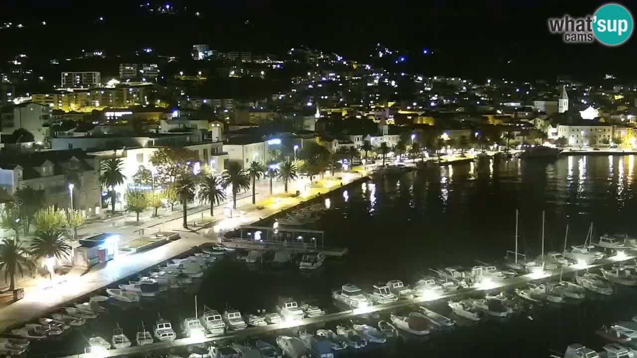 Stupendo panorama di Makarska livecam