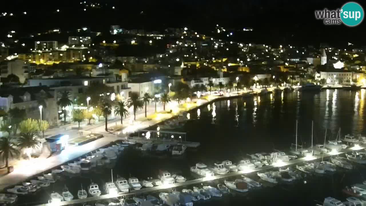 Stupendo panorama di Makarska livecam