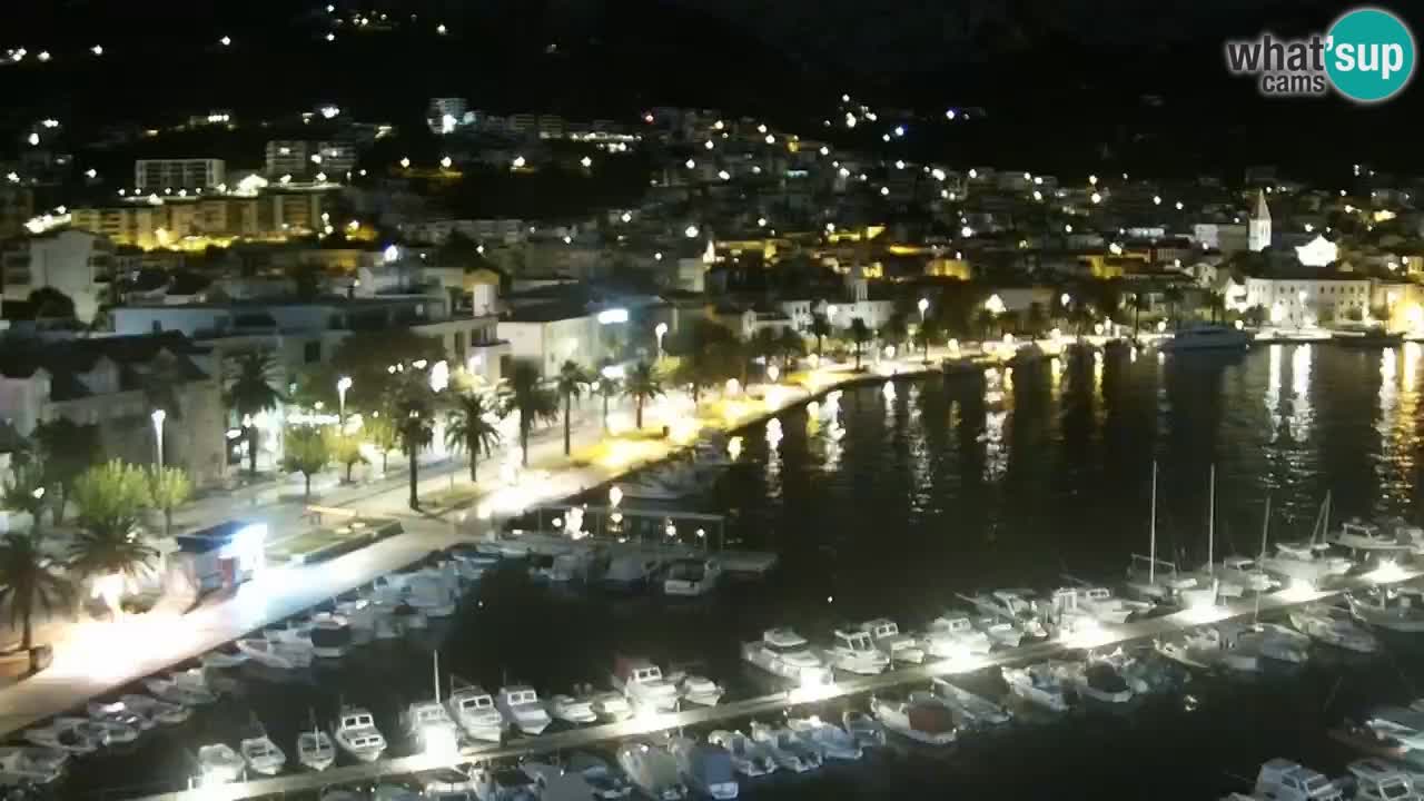 Stupendo panorama di Makarska livecam