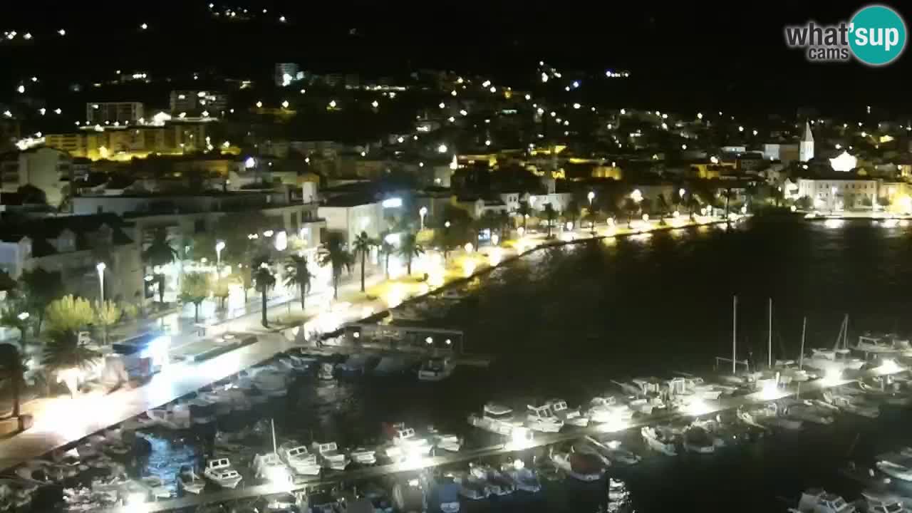 Stupendo panorama di Makarska livecam