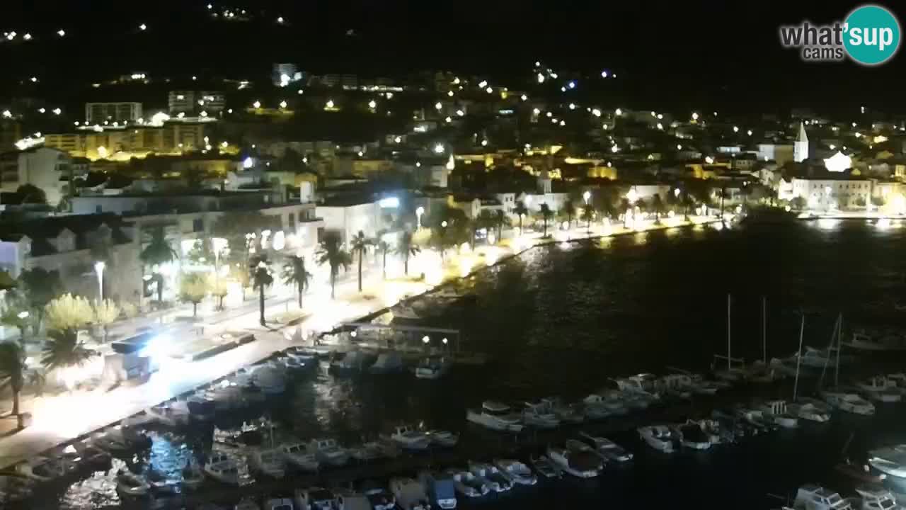 Stupendo panorama di Makarska livecam