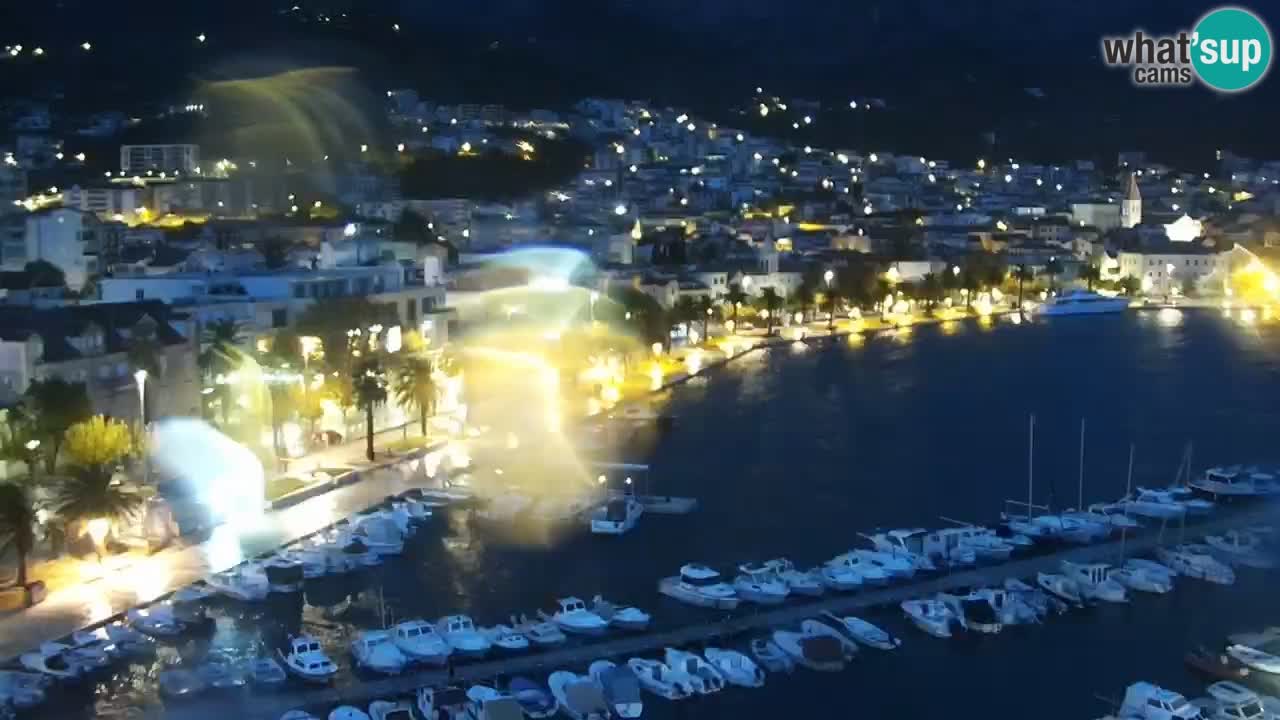 Stupendo panorama di Makarska livecam