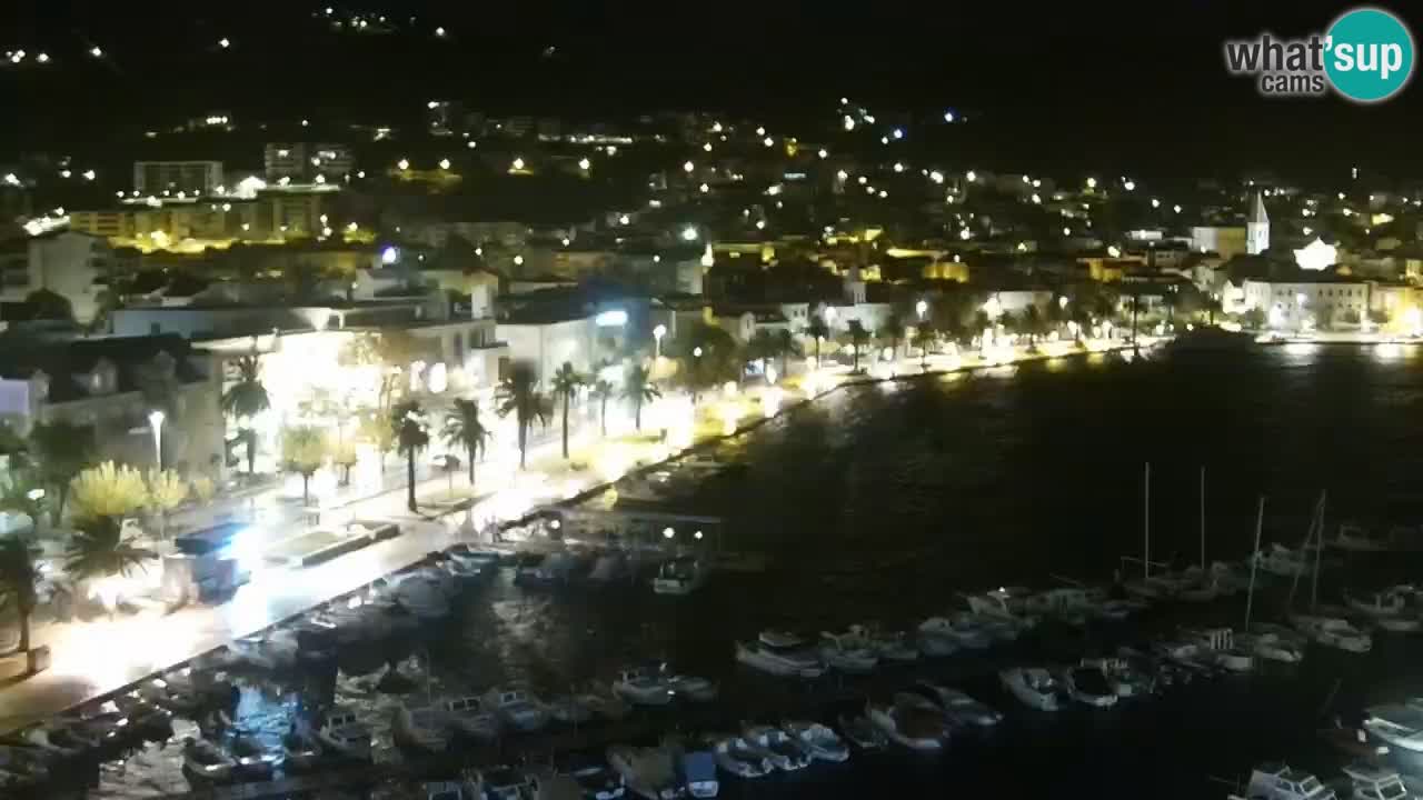 Stupendo panorama di Makarska livecam