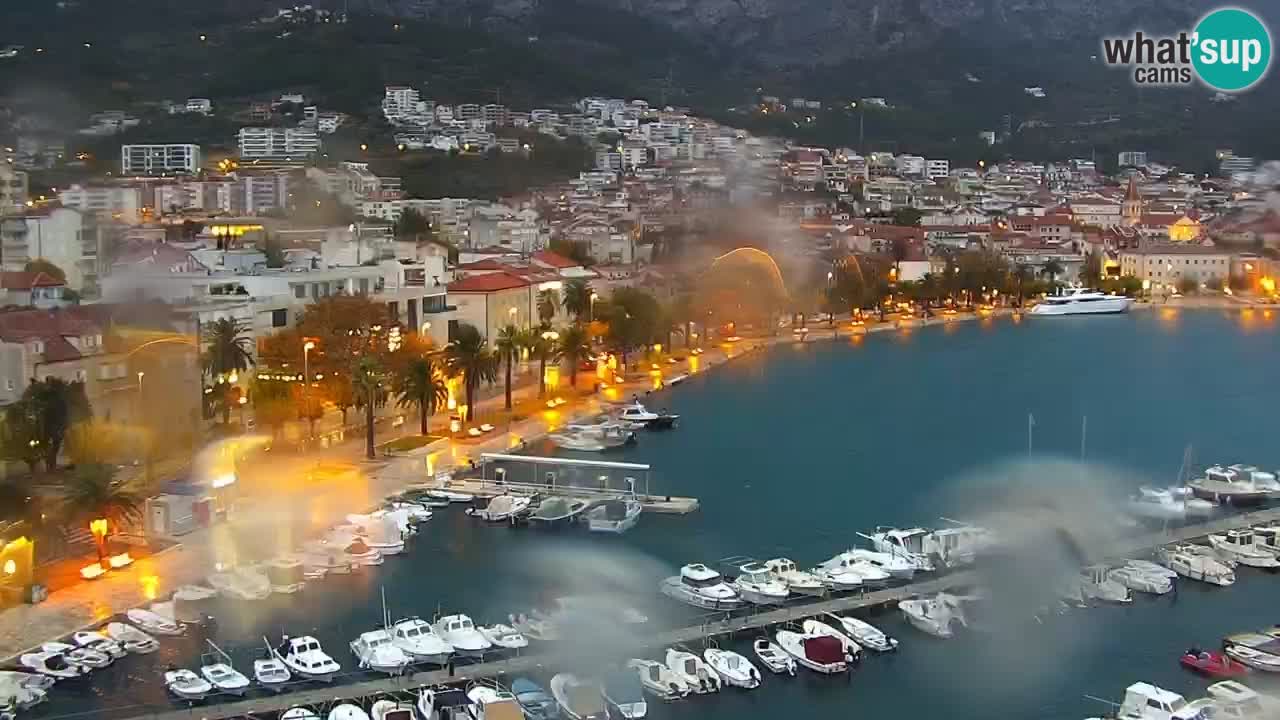 Stupendo panorama di Makarska livecam