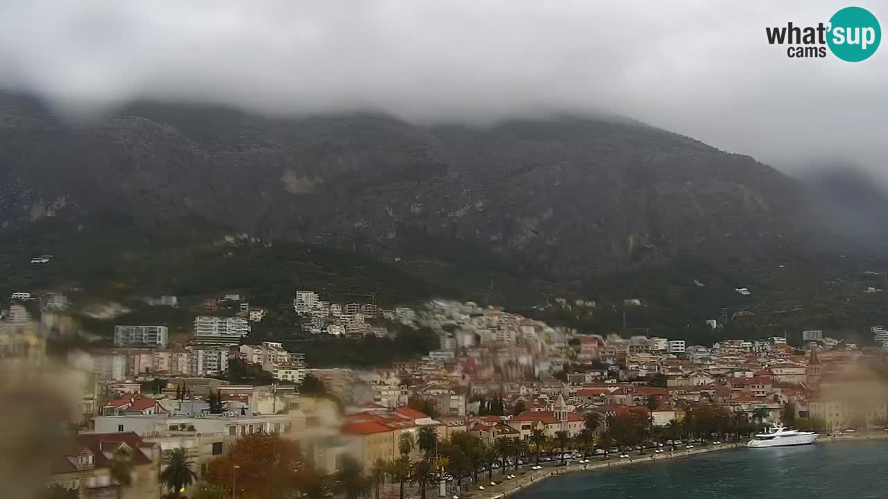 Stupendo panorama di Makarska livecam