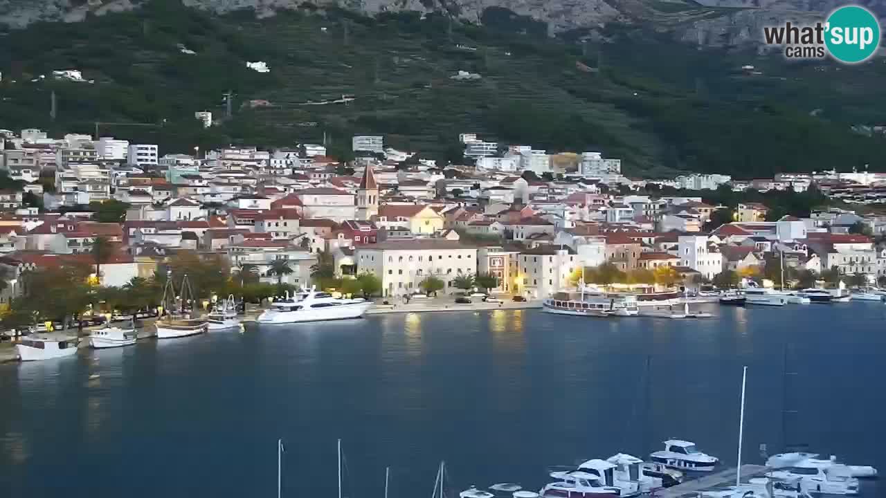 Stupendo panorama di Makarska livecam