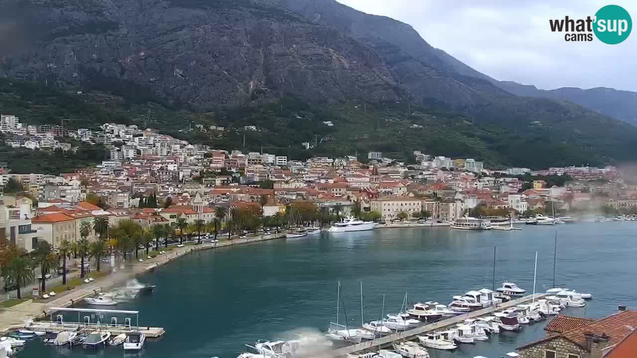 Stupendo panorama di Makarska livecam