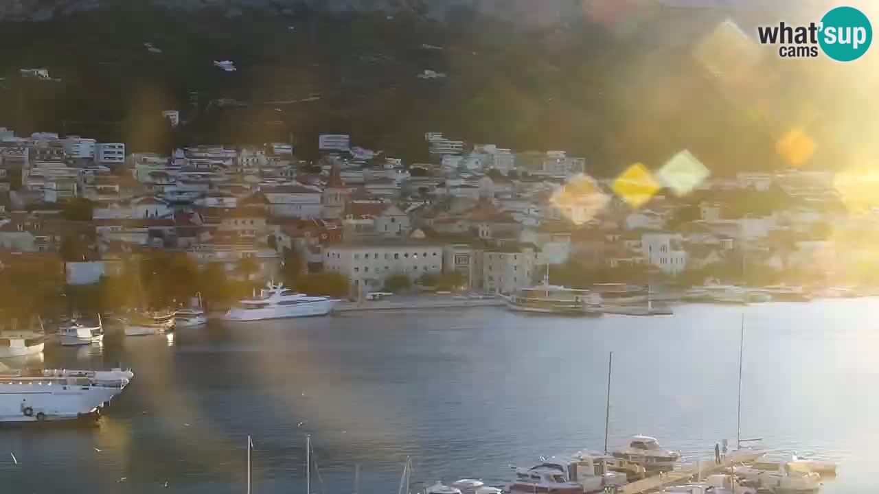 Stupendo panorama di Makarska livecam