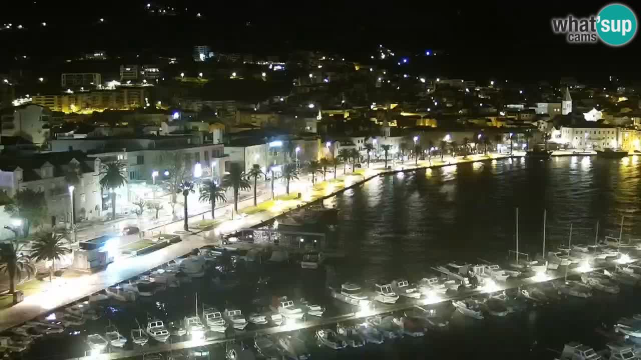 Stupendo panorama di Makarska livecam