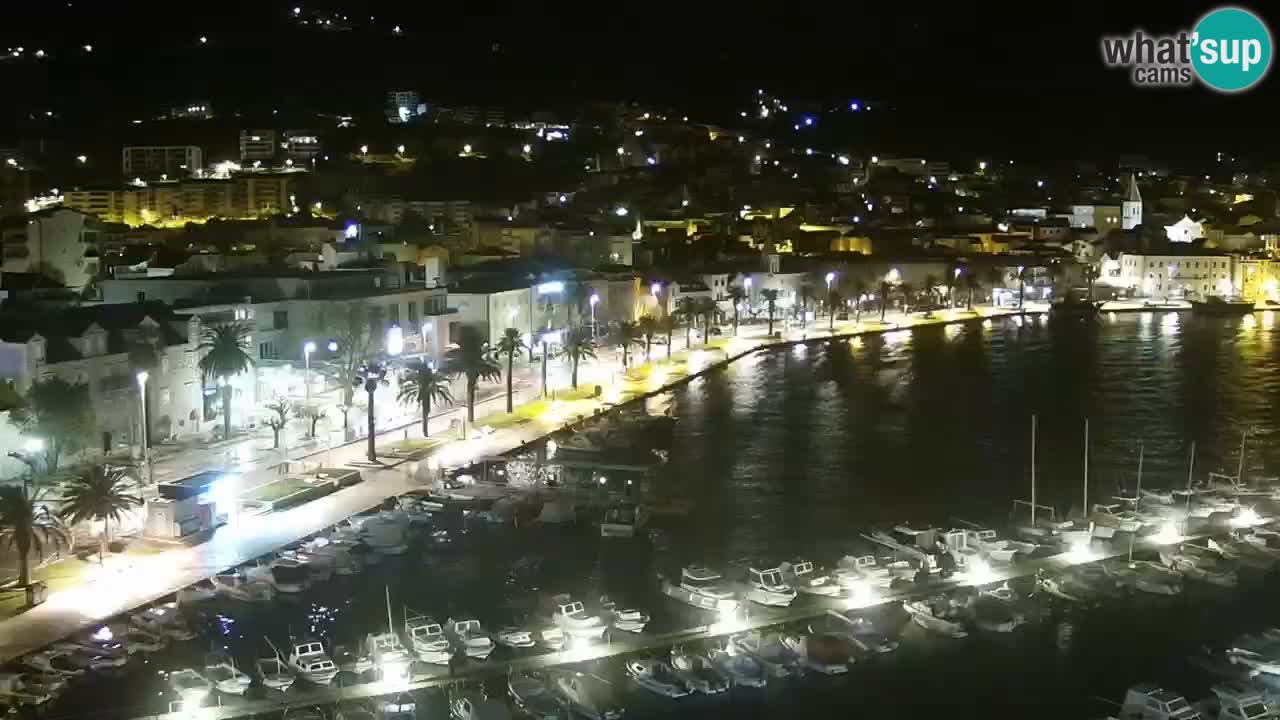 Stupendo panorama di Makarska livecam