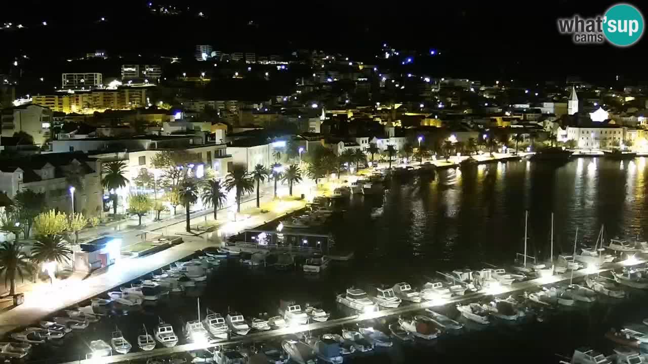 Stupendo panorama di Makarska livecam