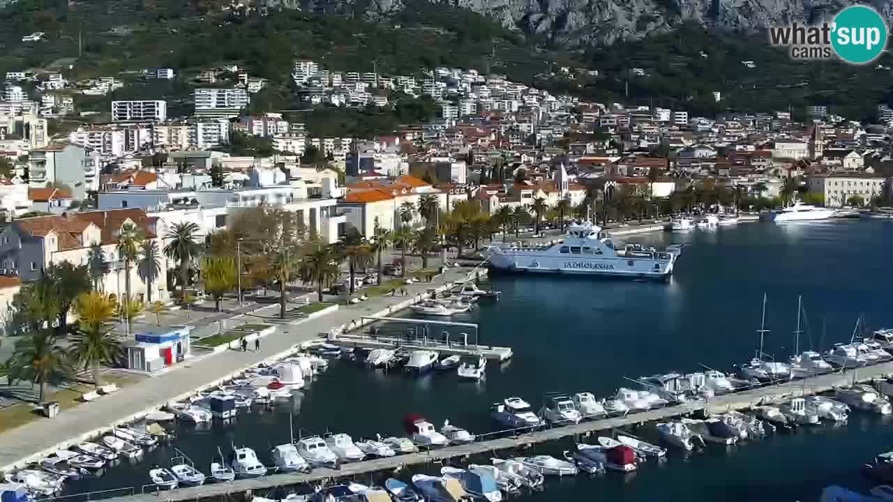 Stupendo panorama di Makarska livecam