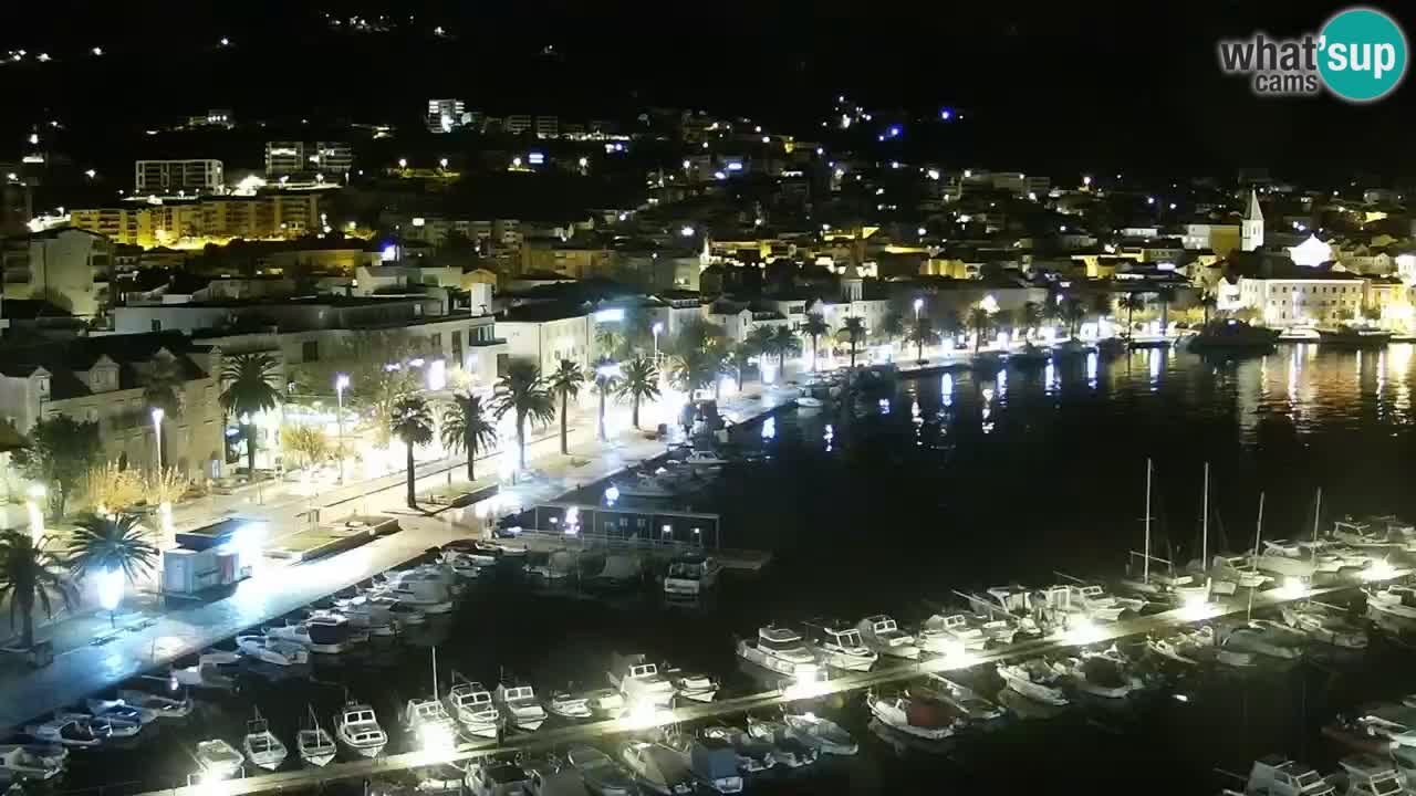 Stupendo panorama di Makarska livecam